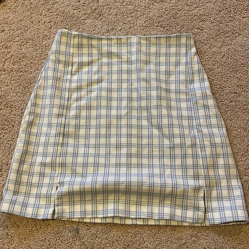 Brandy Melville mini checkered skirt